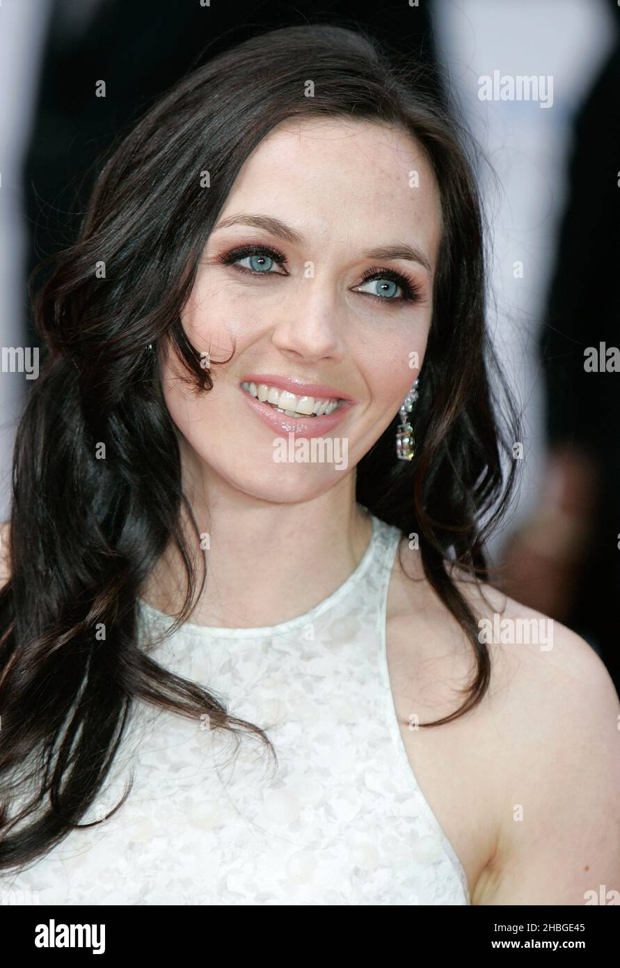 Victoria Pendleton arriva al Phillips British Television Academy Awards presso il Grosvenor House Hotel il 22 maggio 2011. Foto Stock