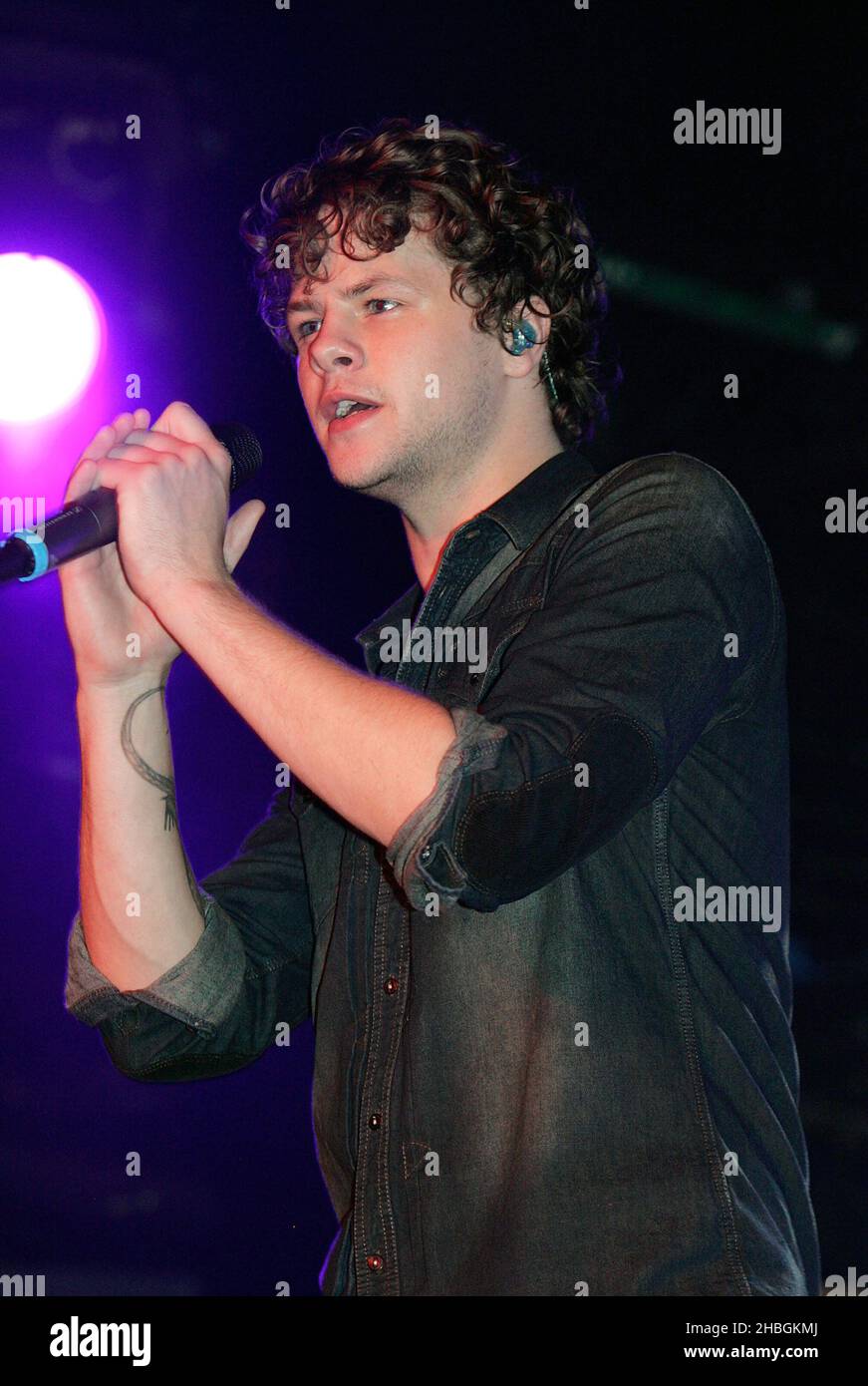 Jay McGuiness del Wanted suona al G-A-Y Heaven di Londra. Foto Stock