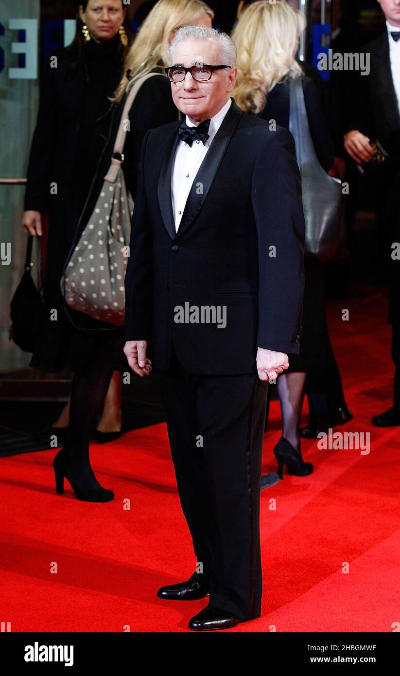 Martin Scorsese partecipa al Royal Film Premiere di 'Hugo' all'Odeon, Leicester Square di Londra Foto Stock