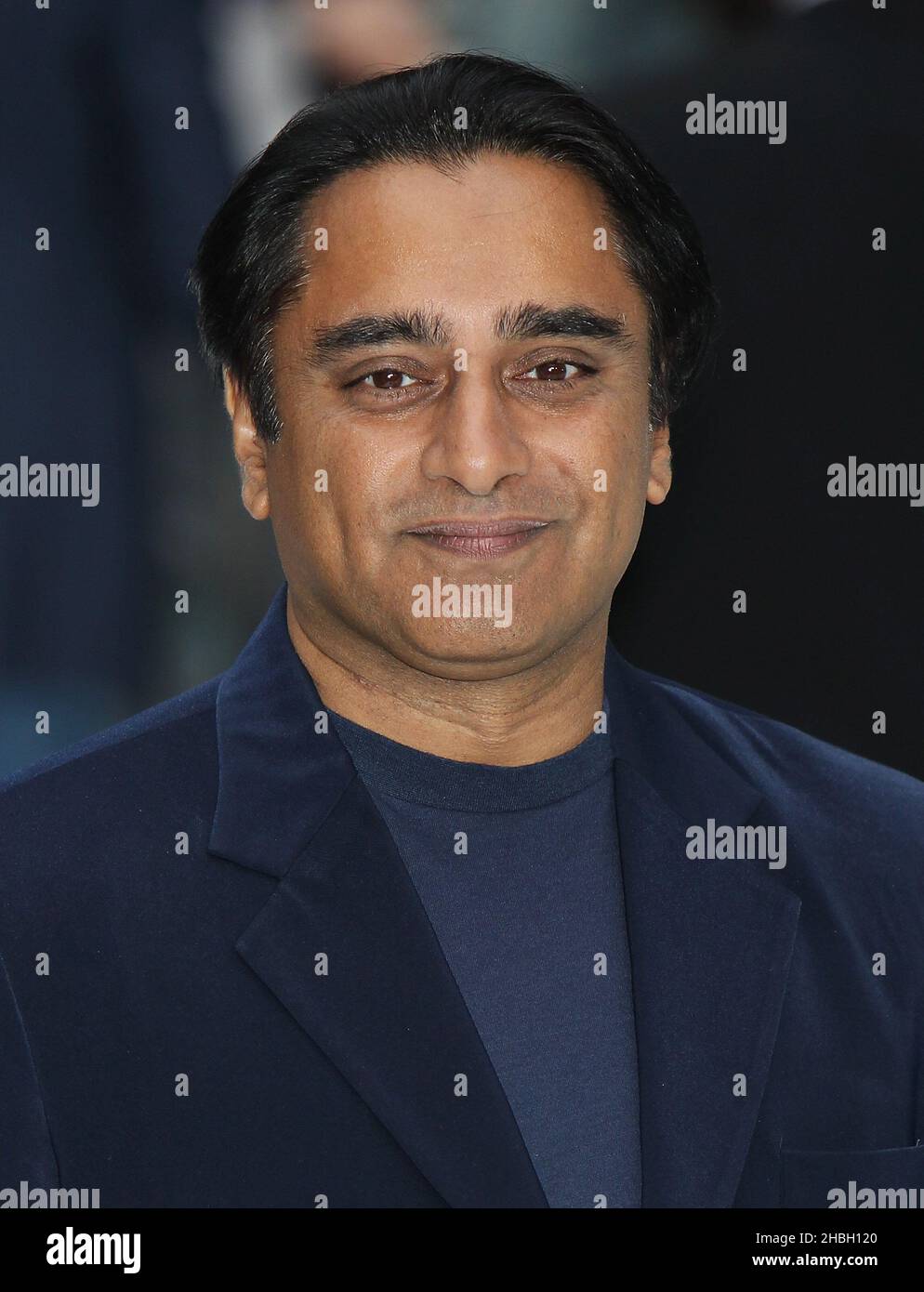 Sanjeev Bhaskar arriva per la Premiere britannica di Total Recall, al Vue West End di Londra. Foto Stock