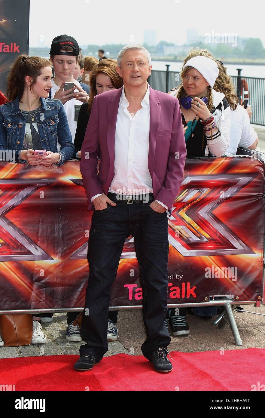 Louis Walsh arriva all'X Factor Judges Photocall a Excel, Londra Foto Stock