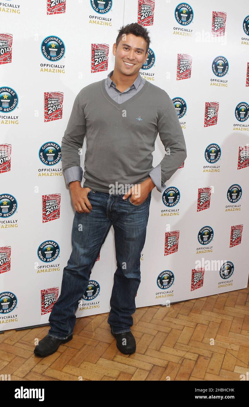 RAV Wilding partecipa al Guinness Book of Records 2014 Launch Party a One Marylebone a Londra. Foto Stock