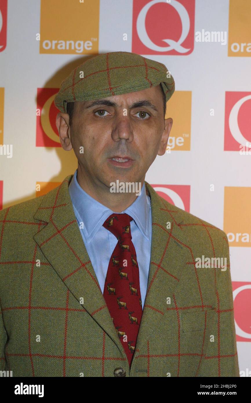 Kevin Rowland di Dexys Midnight Runners fama al Q Awards tenutosi presso il Park Lane Hotel di Londra. Foto Stock