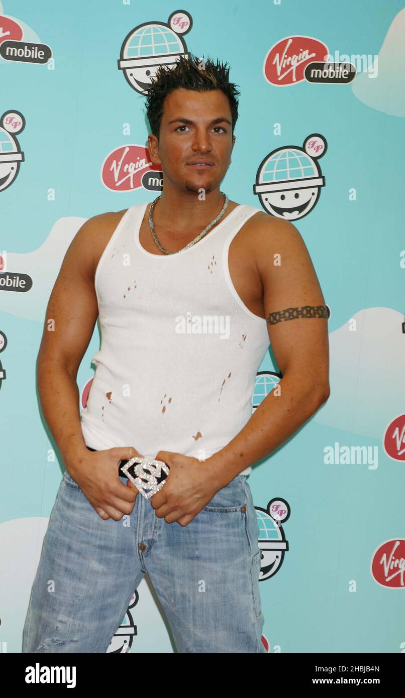 Peter Andre al Big Day out a Finsbury Park a Londra. Foto Stock