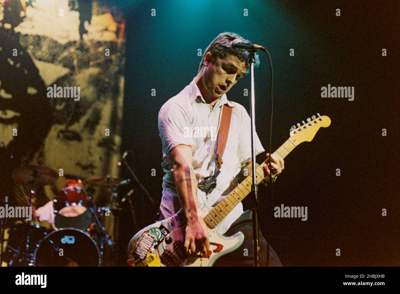 Billie Joe Armstrong, frontman Green Day Foto Stock