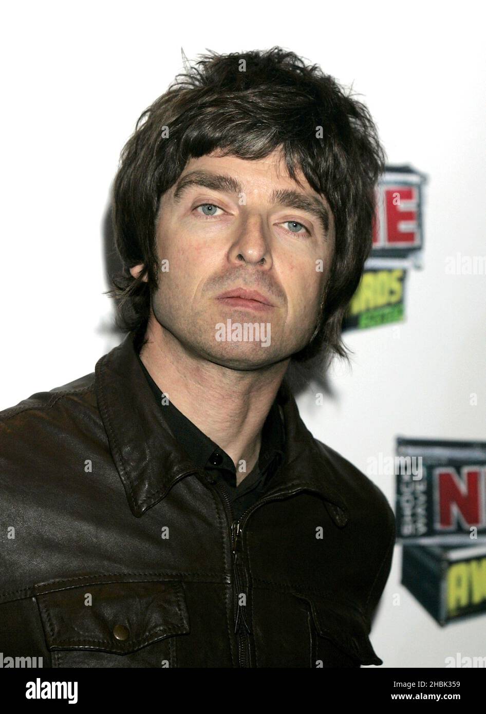 Noel Gallagher si è aggiudicato i premi NME 2007 al Hammersmith Palais di Londra il 1 marzo 2007. Foto Stock