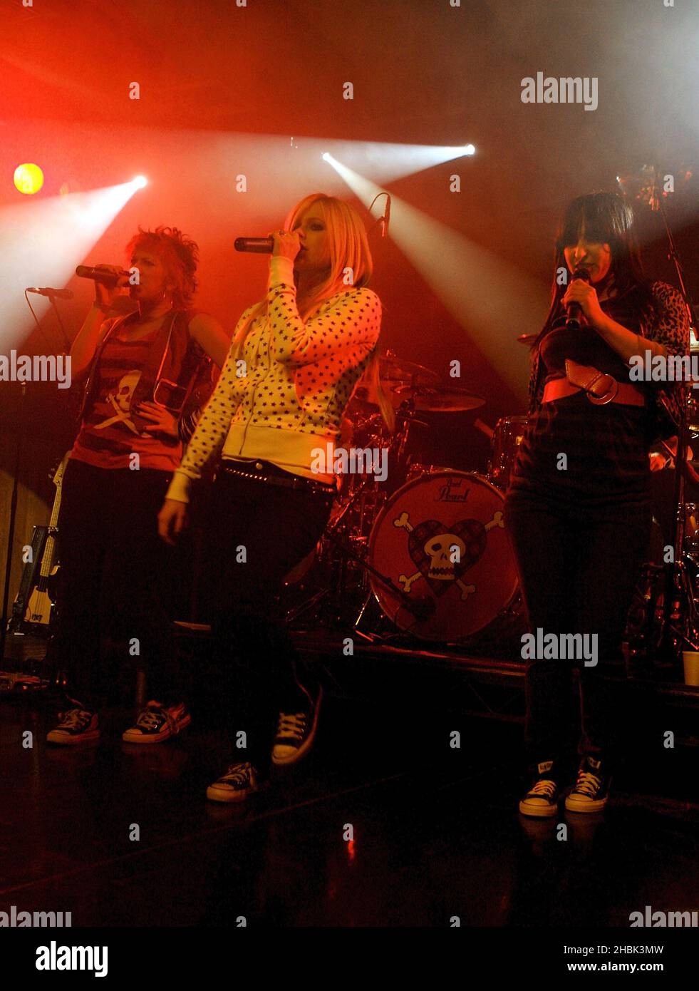 Avril Lavigne in concerto alla Scala nel centro di Londra, 19 marzo 2007. Foto Stock