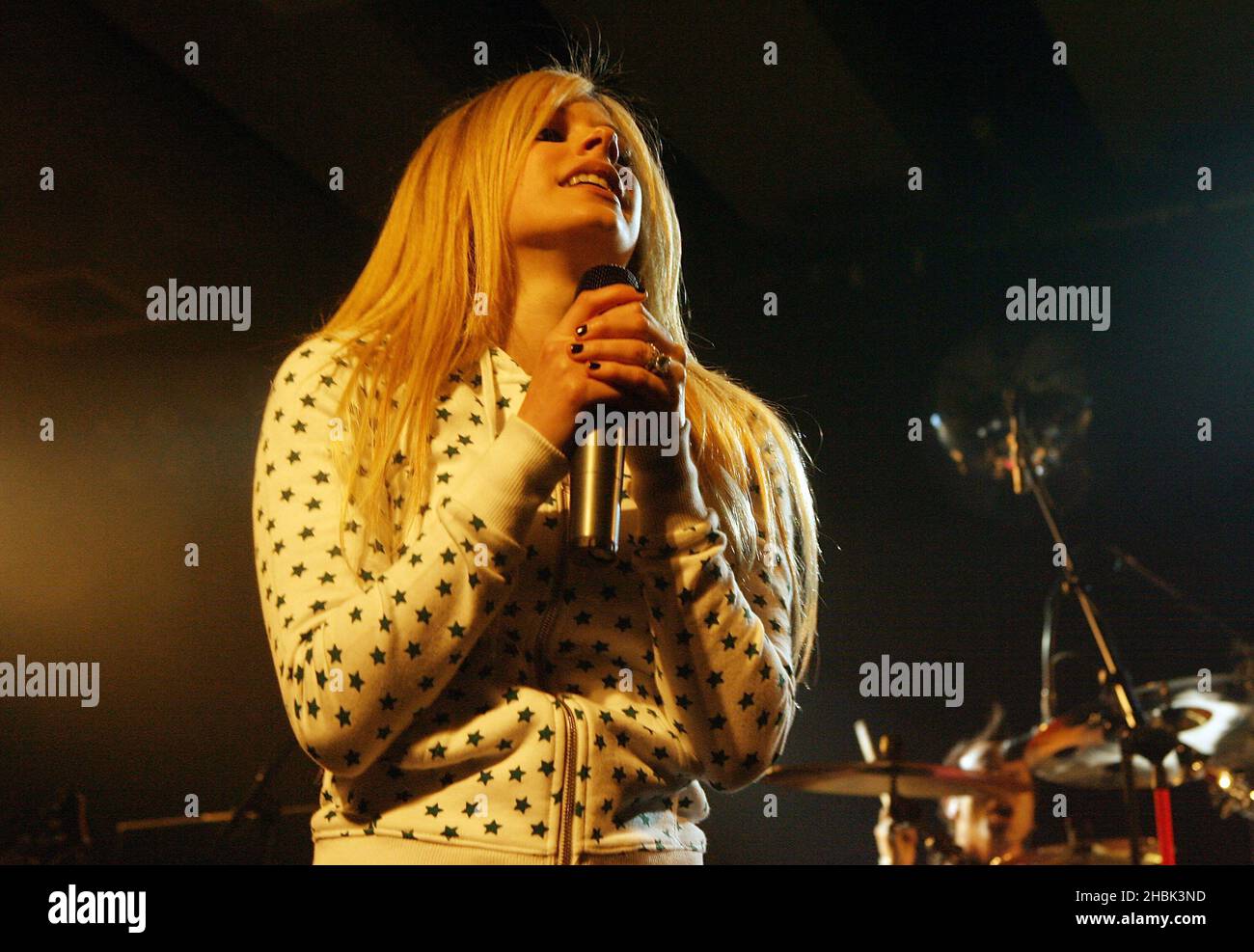 Avril Lavigne in concerto alla Scala nel centro di Londra, 19 marzo 2007. Foto Stock