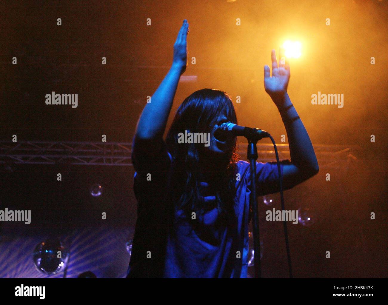 CSS Live in concerto presso l'Astoria di Londra il 22 aprile 2007. Foto Stock