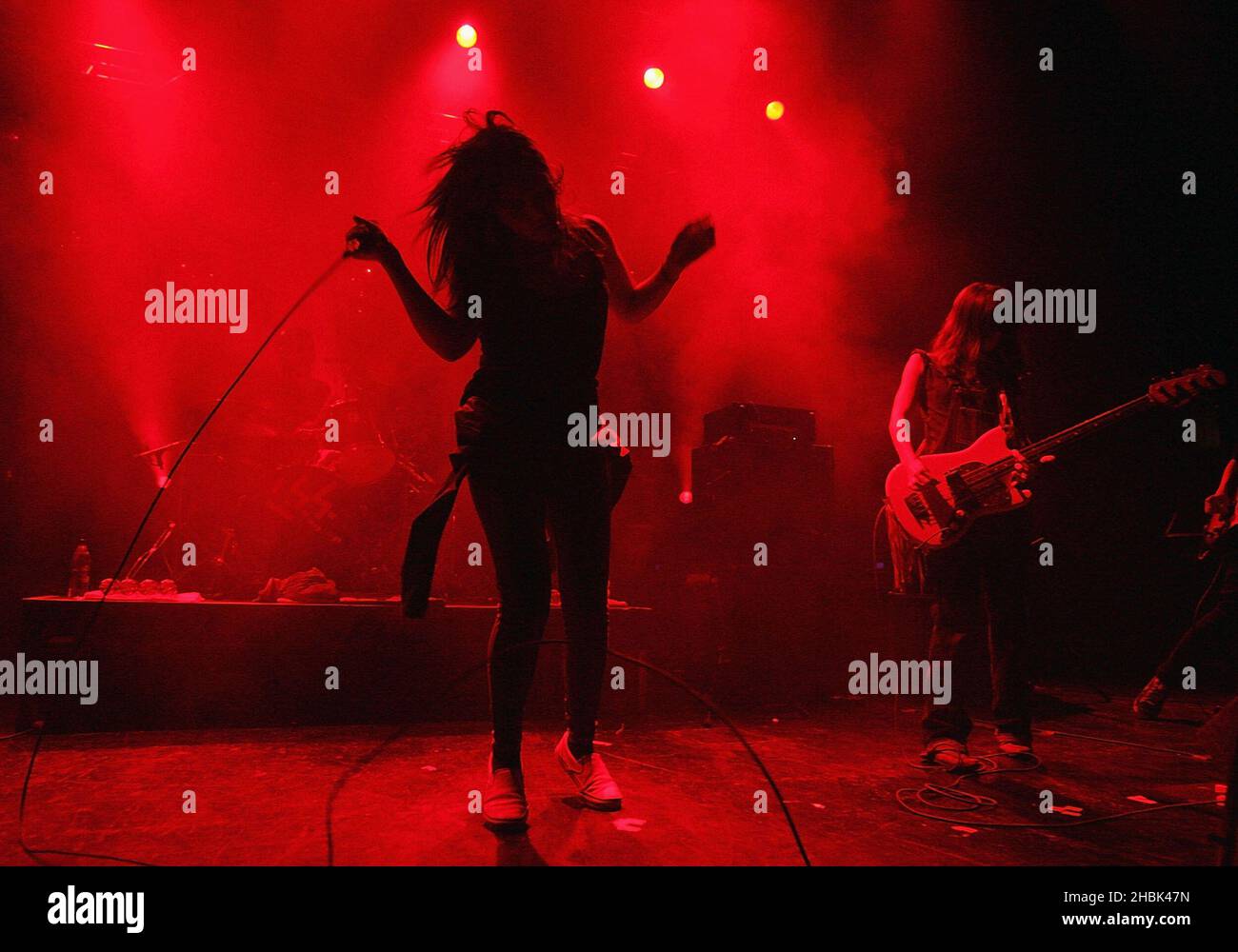 CSS Live in concerto presso l'Astoria di Londra il 22 aprile 2007. Foto Stock