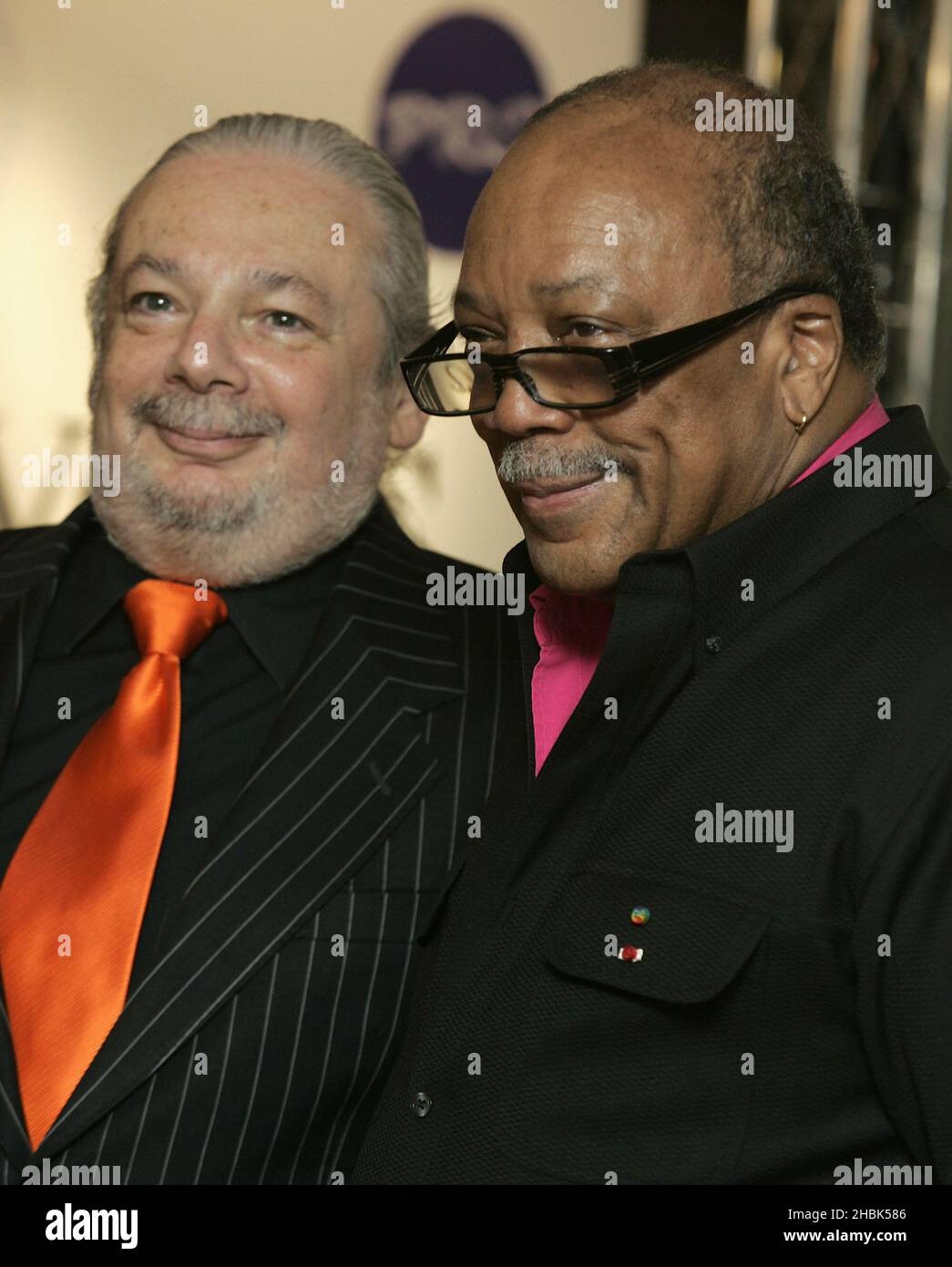 Quincy Jones ha partecipato agli Ivor Novello Awards, presso il Grosvenor House Hotel di Cental London il 24/05/2007. Foto Stock