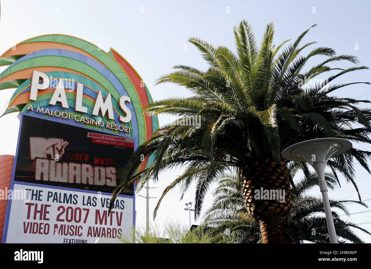 Una vista generale del Palms Hotel a Las Vegas, che ha ospitato i 2007 MTV Video Music Awards. Foto Stock
