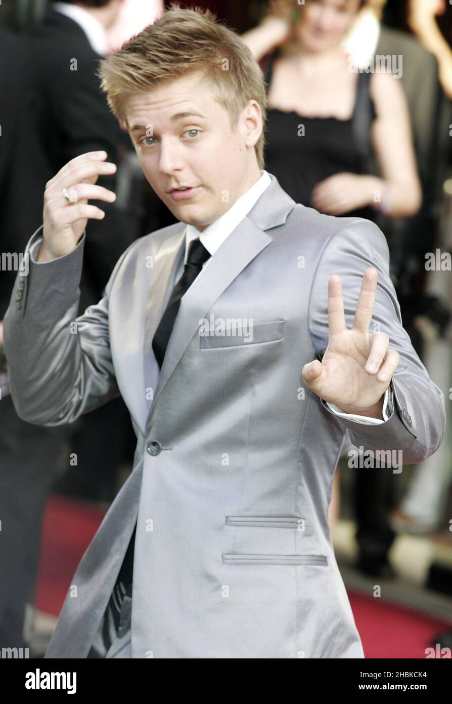 Jonathan Ansell al Classical Brit Awards 2008, si è tenuto presso la Royal Albert Hall nella parte ovest di Londra. Foto Stock