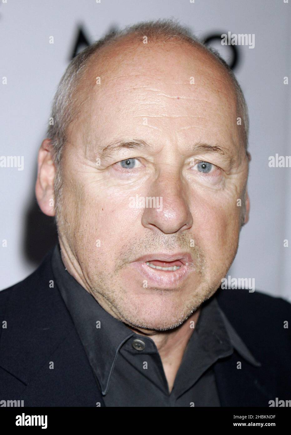 Mark Knopfler arriva al MOJO Awards presso la Birreria di Londra. Foto Stock