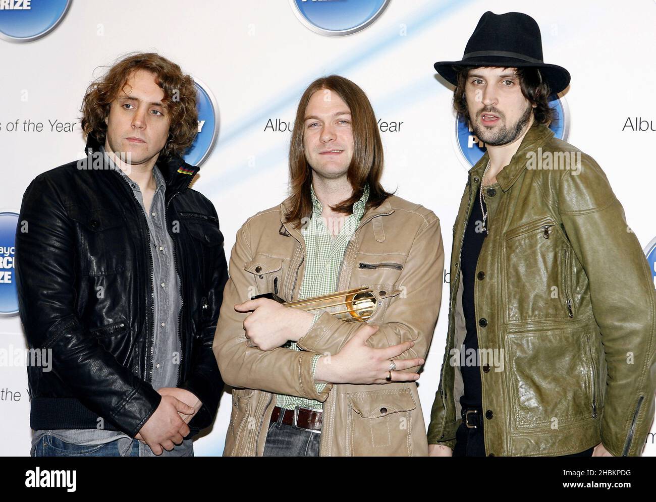 I Kasabian sono nominati per il loro album, West Ryder Pauper Lunatic Asylum durante l'annuncio delle candidature del 2009 al Barclaycard Mercury Prize presso l'Hospital Club nel centro di Londra. Foto Stock