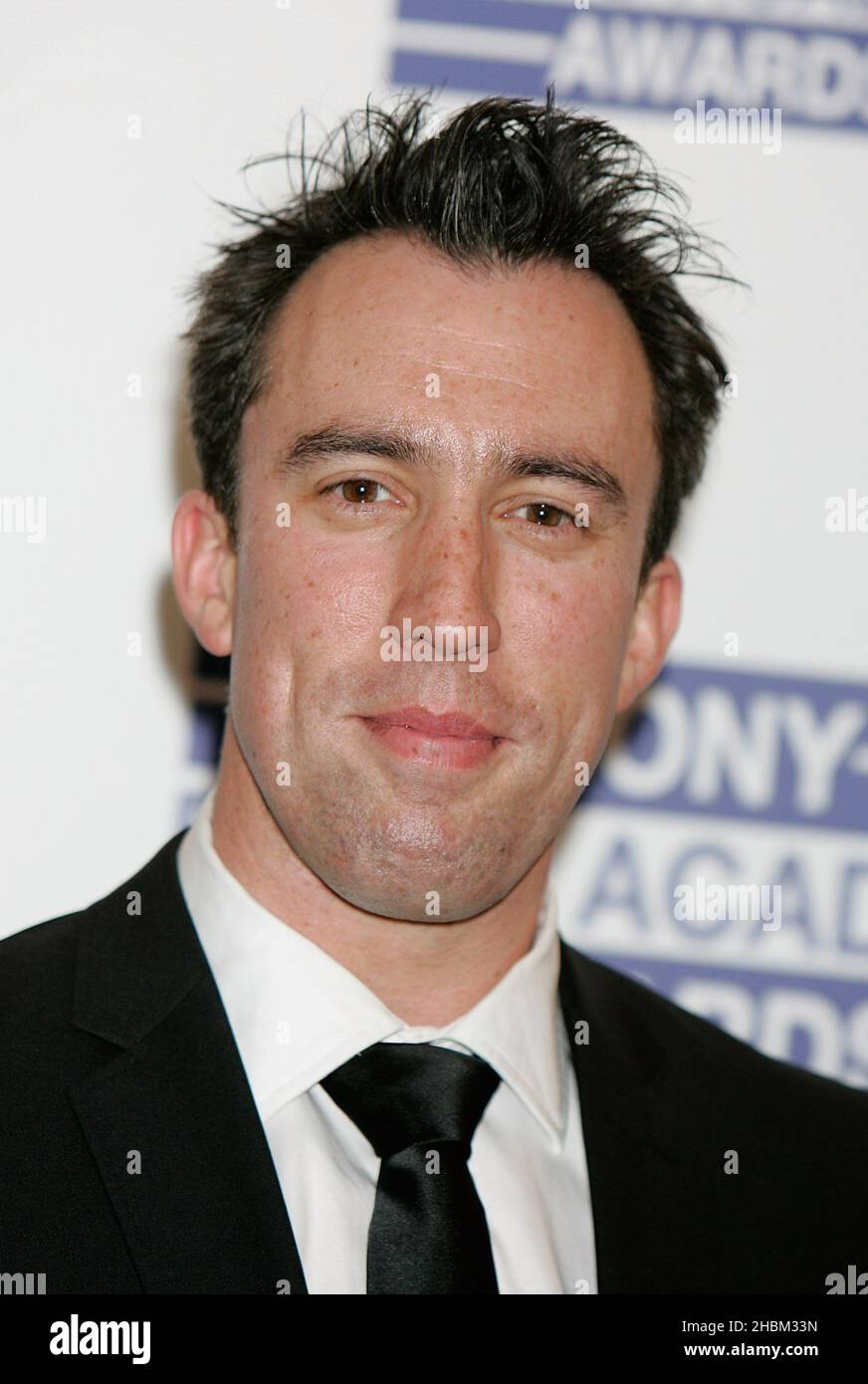 Christian o'Connell arriva al Sony radio Awards al Grosvenor House Hotel il 10,2010 maggio. Foto Stock
