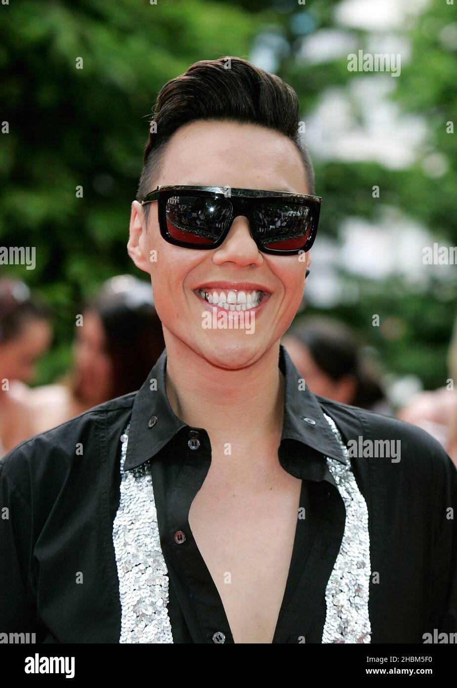 GOK WAN arriva al Twilight Saga Eclipse Premiere presso l'Odeon, Leicester Square, Londra. Foto Stock