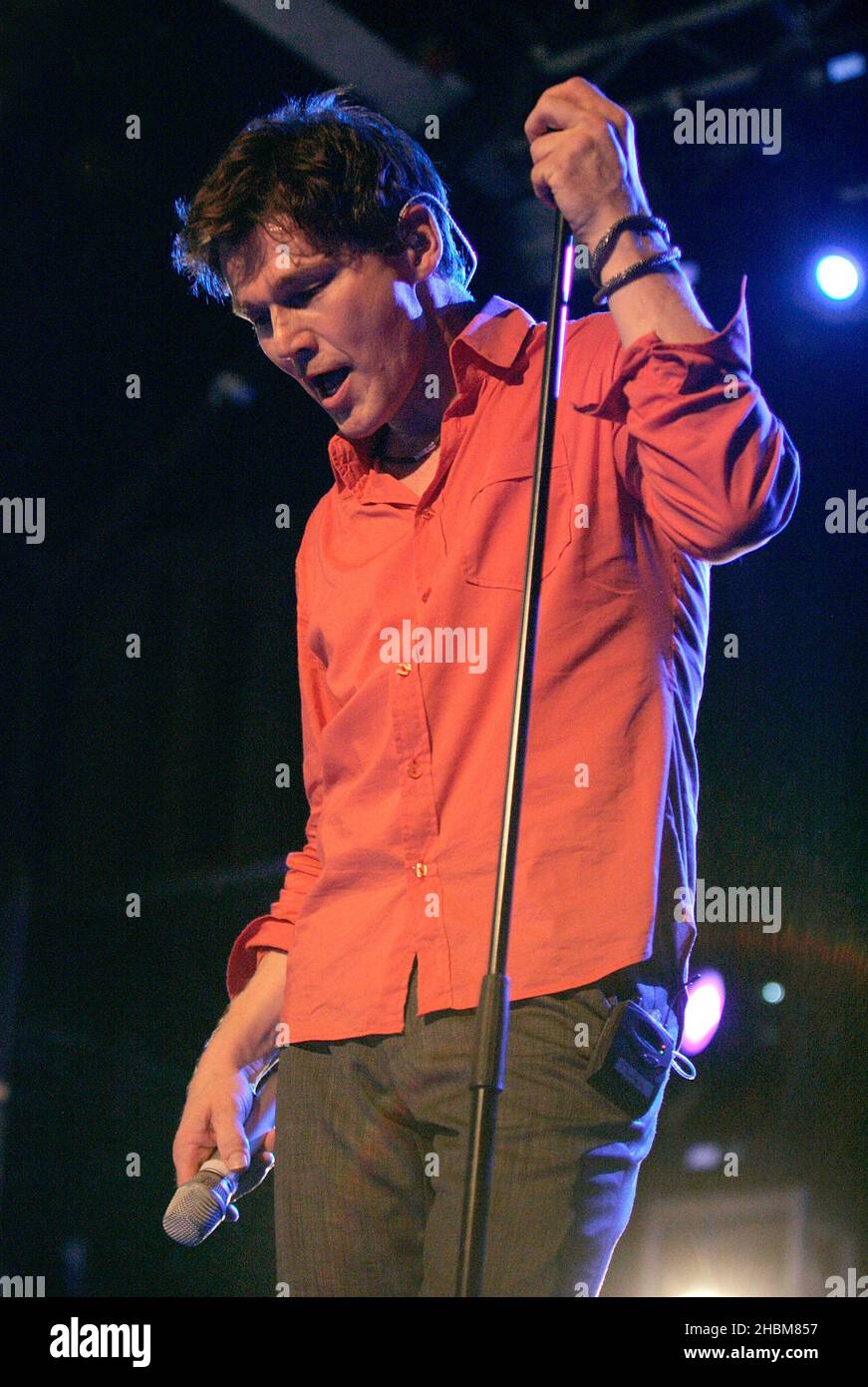Morten Harket della Swedish Pop Band A-ha suona al Heaven di Londra Foto Stock