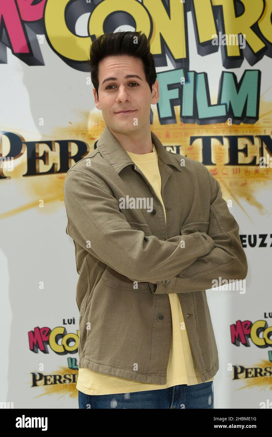 Italy, Rome, 20 December, 2021 : Fotocall of the movie 'me contro te il film 3 - si nel tempo' pictured: Luigi Calagna, Famous Italian youtuber Photo © Fabio Mazzarella/Sintesi/Alamy Live News Foto Stock