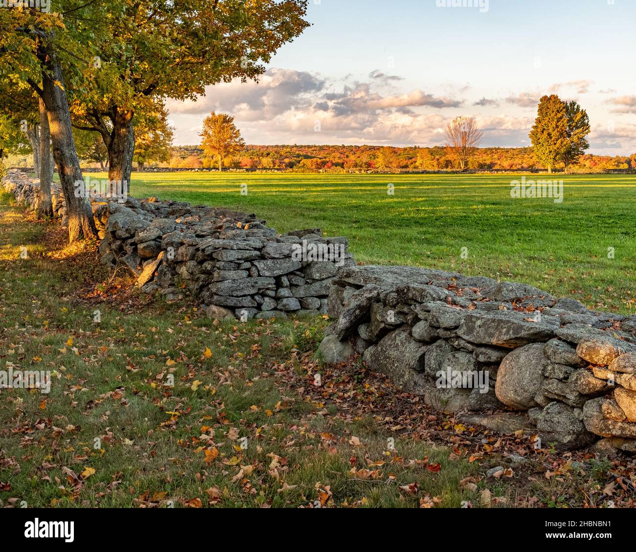 Un campo agricolo a Hardwick, Massachusetts Foto Stock