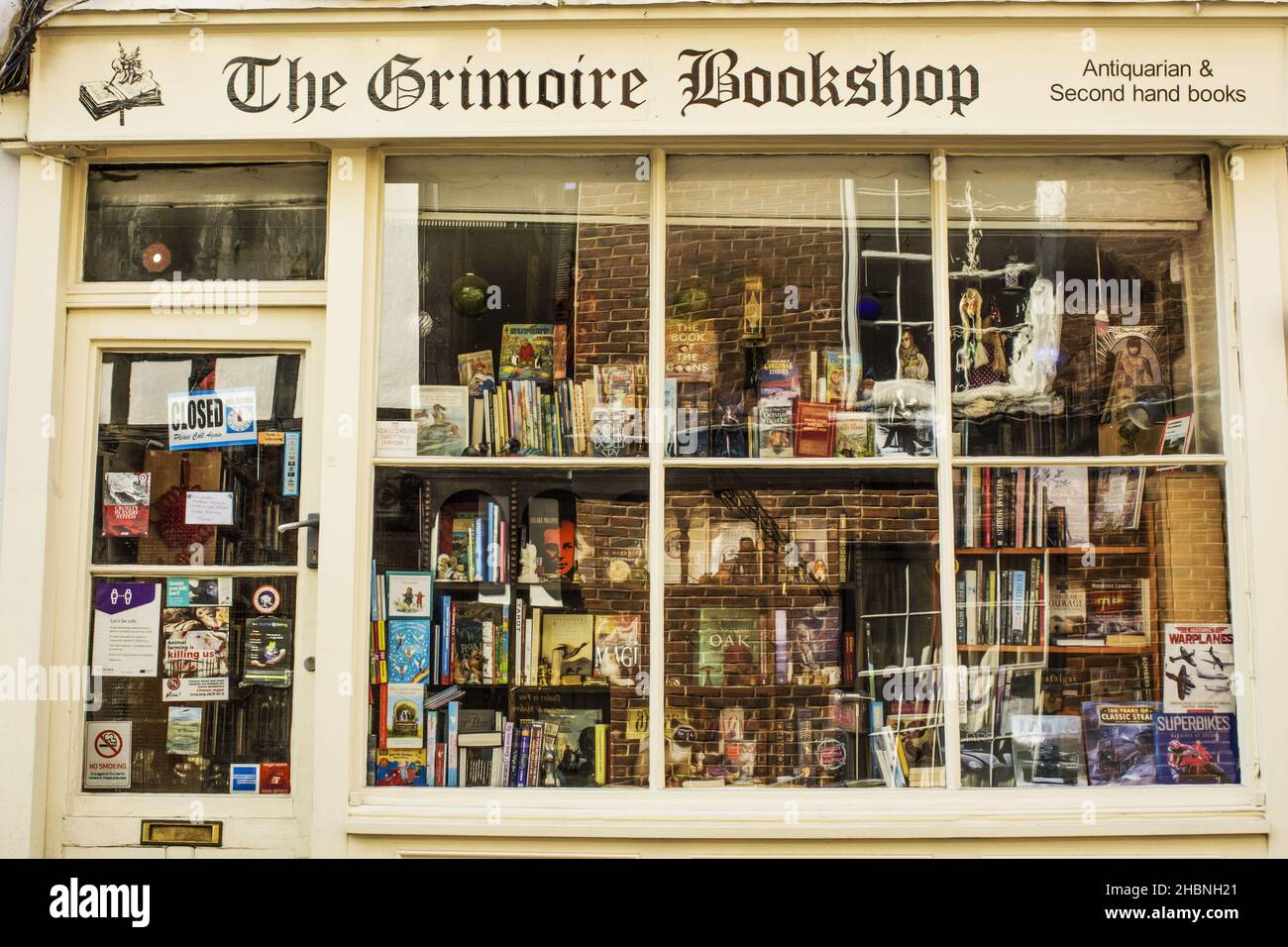 Libreria di seconda mano a York Foto Stock