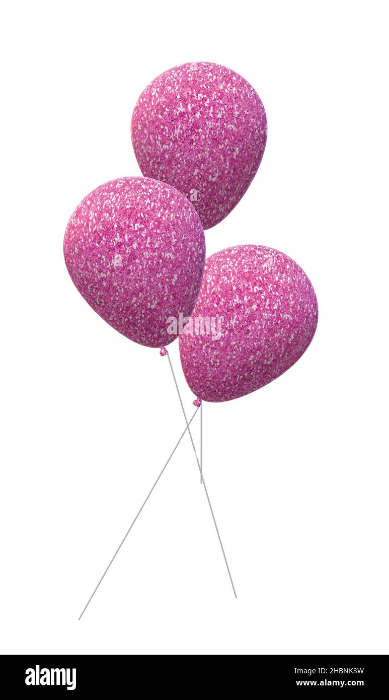 Palloncini con glitter di colore rosa scintillante Immagine e Vettoriale -  Alamy