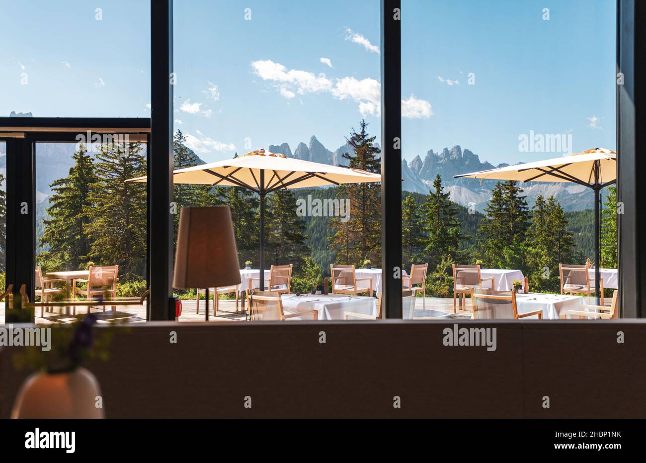 Forestis Dolomites, un hotel di lusso italiano Foto Stock