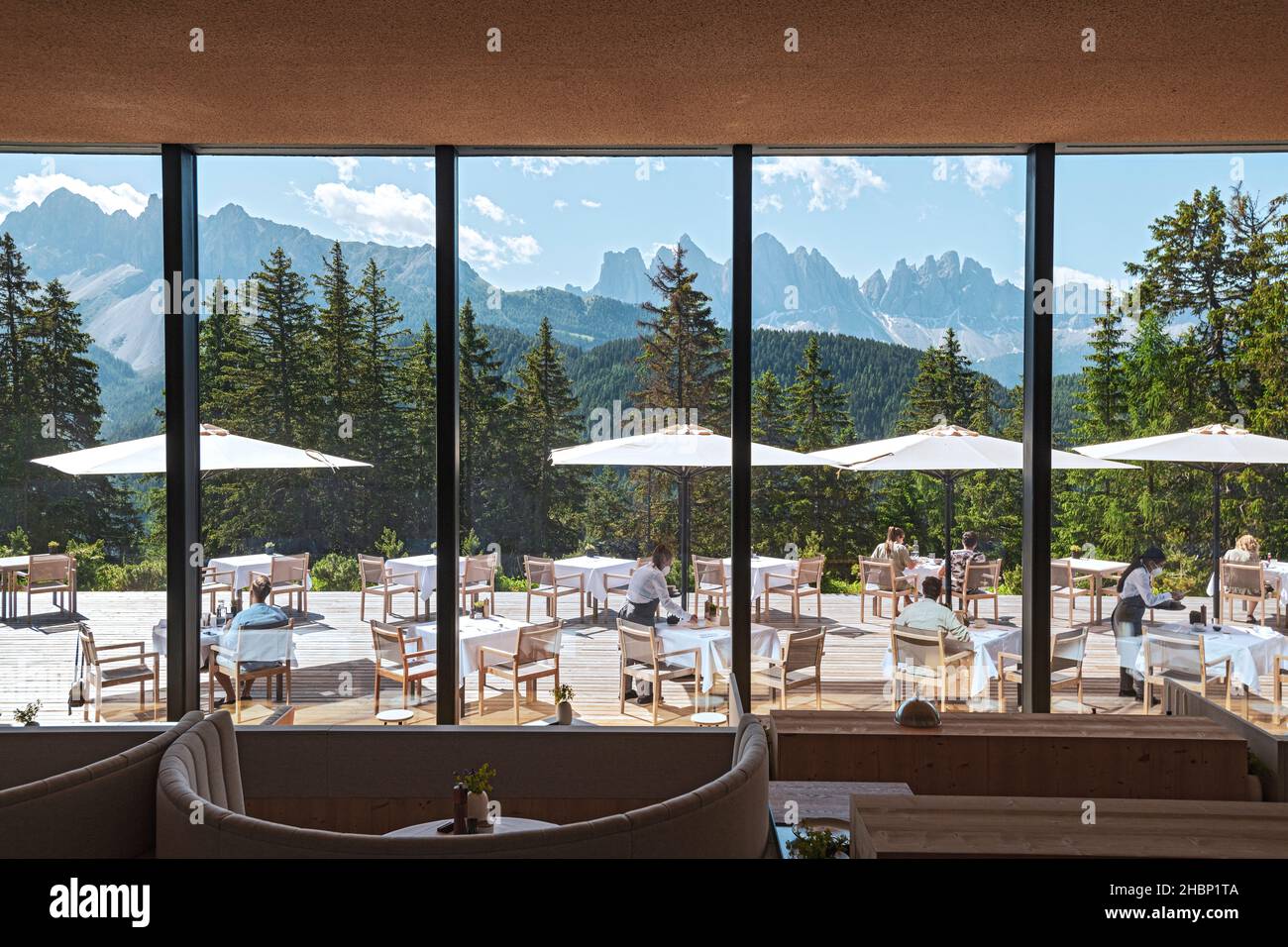 Forestis Dolomites, un hotel di lusso italiano Foto Stock