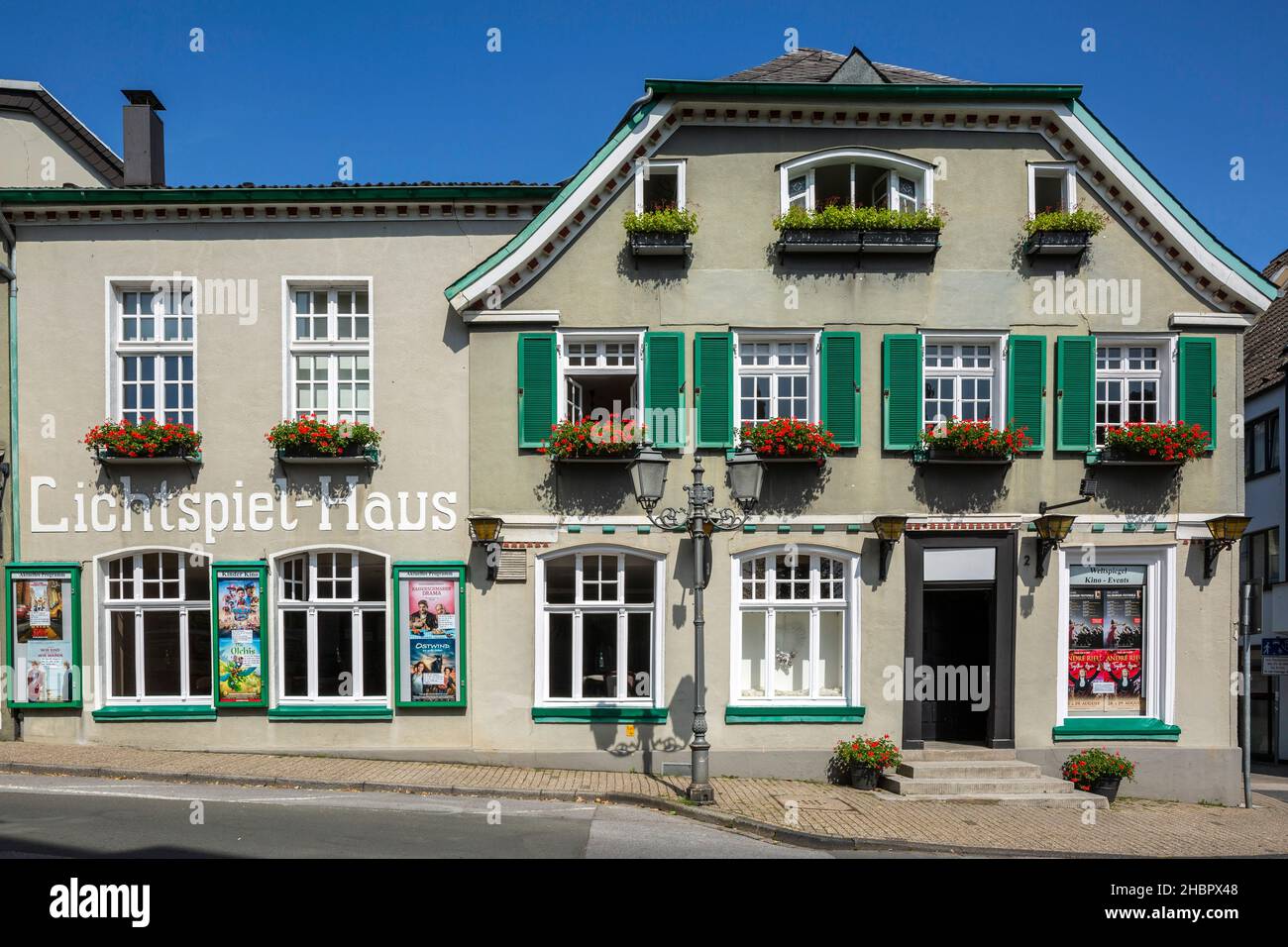 Deutschland, Mettmann, Bergisches Land, Niederbergisches Land, Niederberg, Rheinland, Nordrhein-Westfalen, NRW, historisches Weltspiegel Kino, Filmthe Foto Stock
