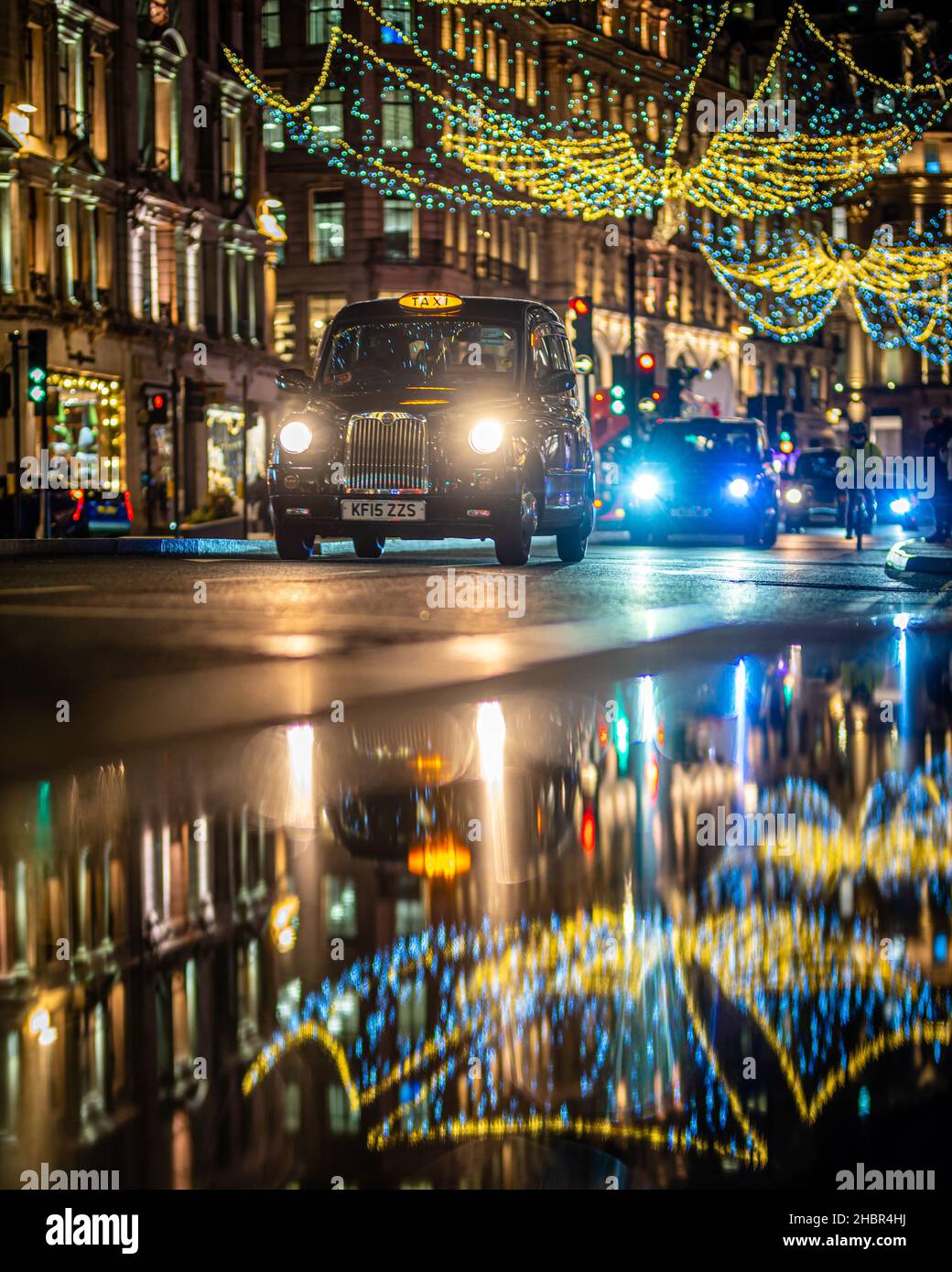 Regents Street, Christmas Lights a London, 2021 Foto Stock