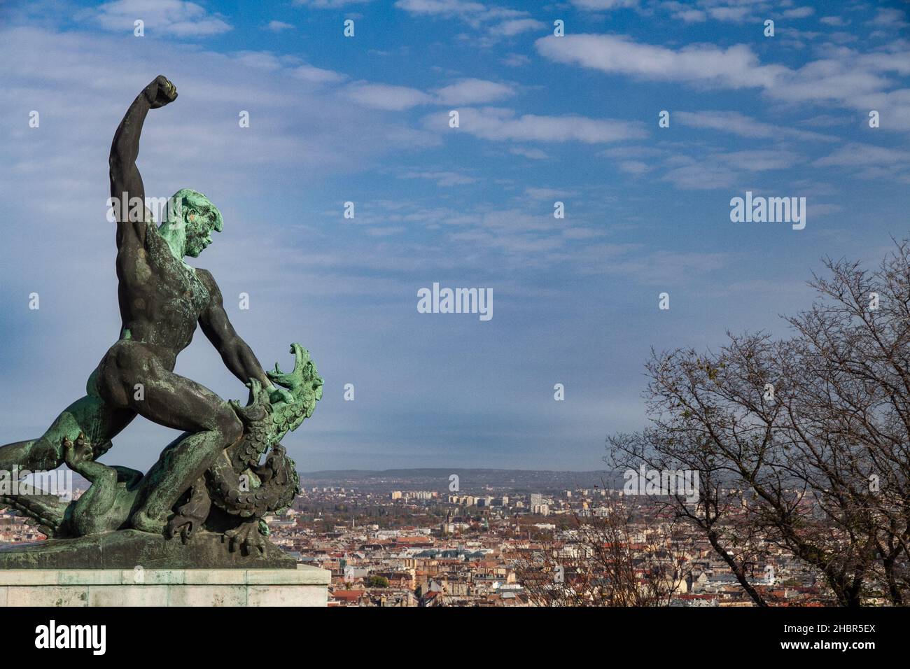 Statua della libertà (Szabadság szobor), Budapest, Ungheria Foto Stock
