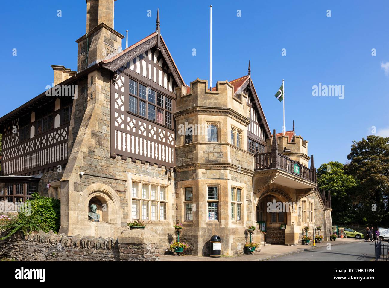 Lynton Devon Lynton e Lynmouth Town Council Building Lee Road Lynton Devon Inghilterra Regno Unito GB Europa Foto Stock