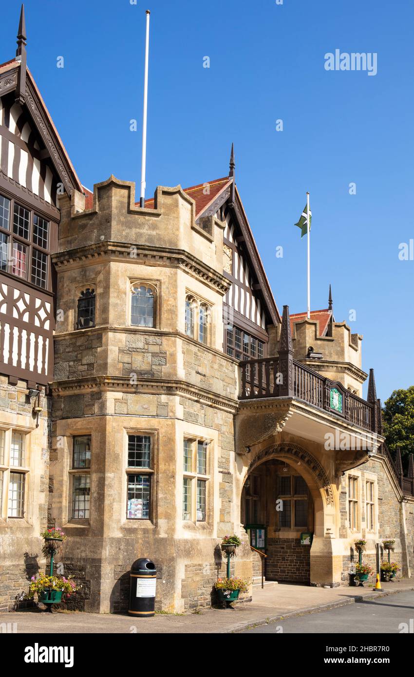 Lynton e Lynmouth Town Council Building Lee Road Lynton Devon Inghilterra GB Europe Foto Stock