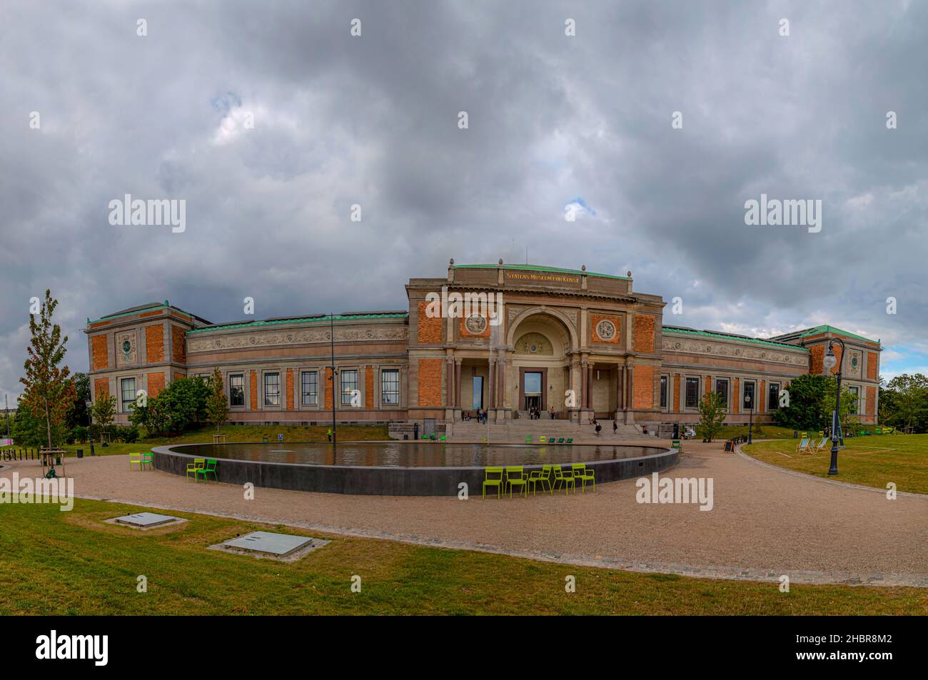 Bei paesaggi d'Europa, chiesa in Danimarca Foto Stock