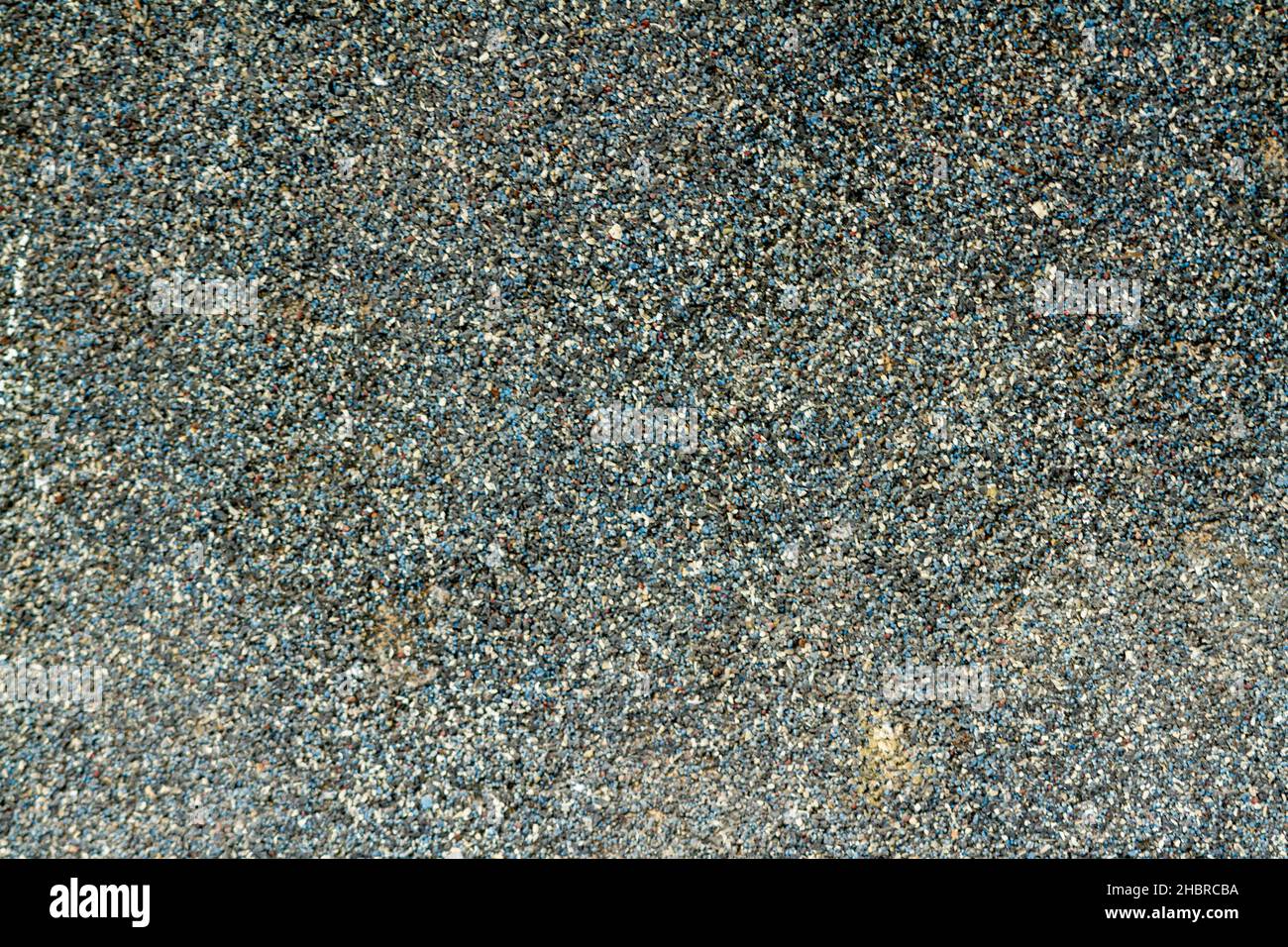 Le pareti sono ricoperte di sabbia di quarzo nero, sembrano sporche e vecchie Foto Stock