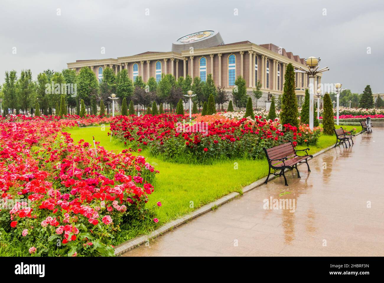 Museo Nazionale del Tagikistan a Dushanbe, capitale del Tagikistan Foto Stock