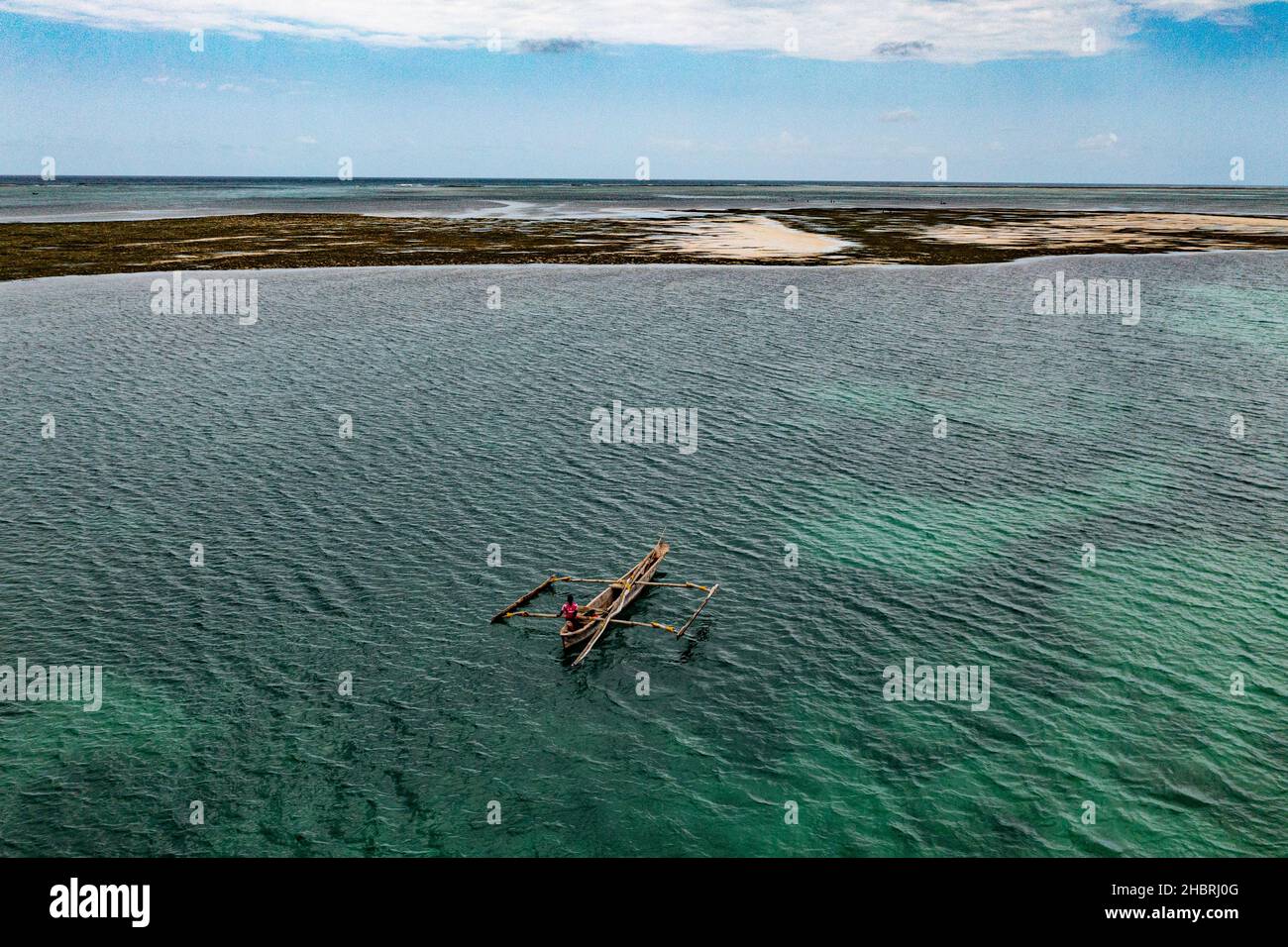 Kiwenga Beach a Zanzibar, Tanzania Foto Stock