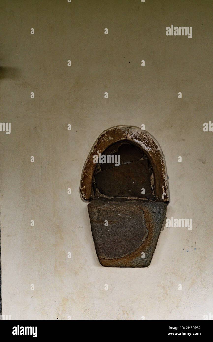 La chiesa romanica di San Vicente de Serapio. Foto Stock