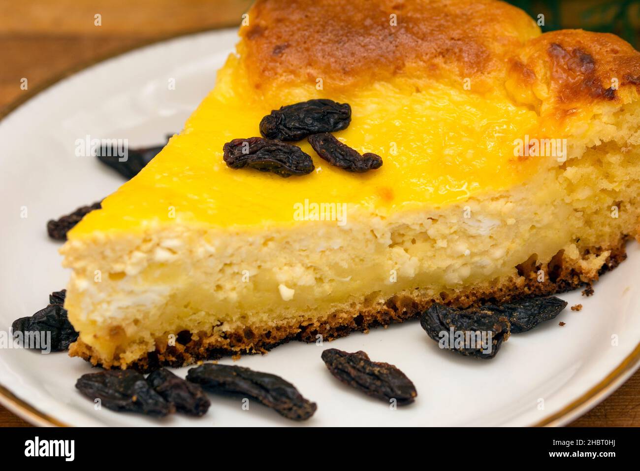 pasca rumeno o torta al formaggio tradizionalmente fatta per le vacanze di Natale e di Pasqua Foto Stock