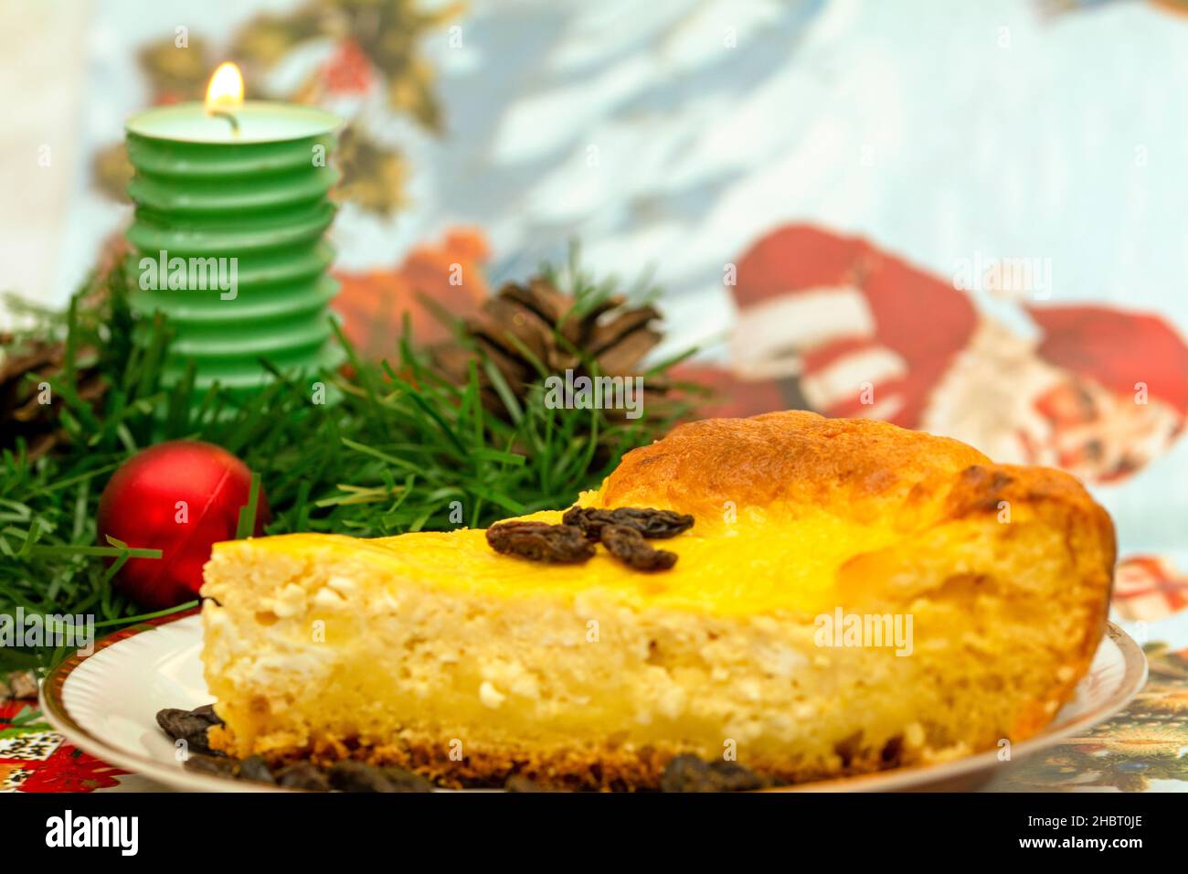 pasca rumeno o torta al formaggio tradizionalmente fatta per le vacanze di Natale e di Pasqua Foto Stock
