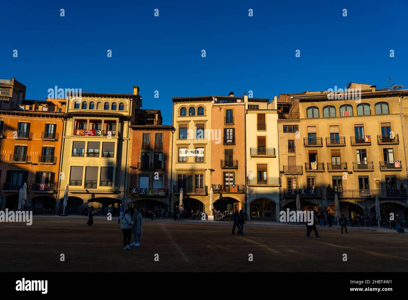 Placa Major, Vic, Catalogna, Foto Stock