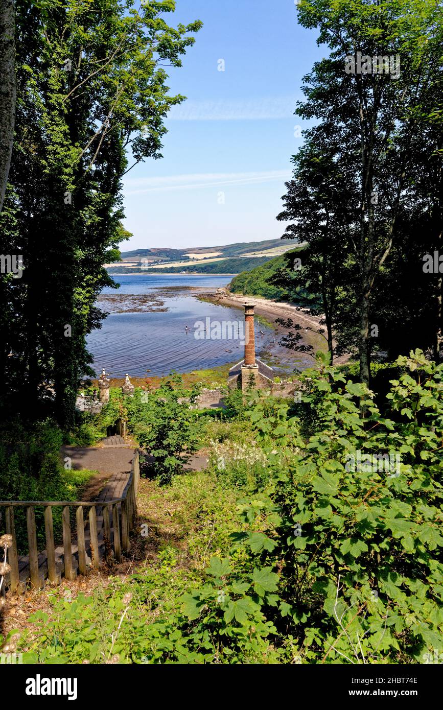 The gas House - Castello di Culzean - Ayrshire Scozia. Prima macchina per la produzione di gas nella casa di replica sulla costa occidentale della Scozia - 22nd luglio 2021 Foto Stock