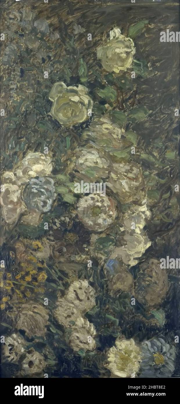 Fleur - no date - olio su tela 91 x 48 cm - mo27Monet Claude Foto Stock
