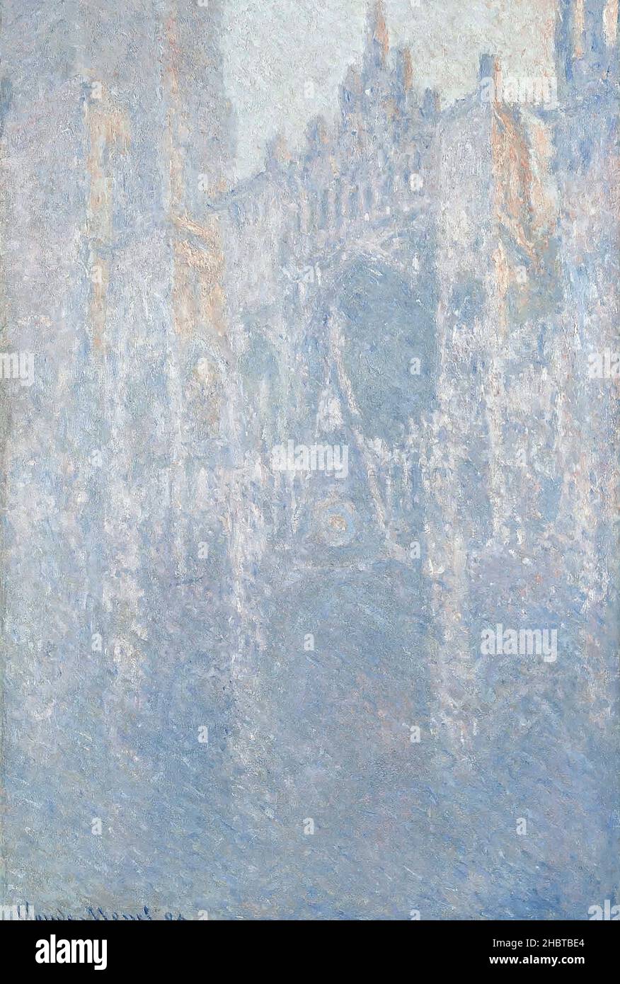 Le portail, matinale brouillard - 1894 - olio su tela 66 x 101 cm - mo20Monet Claude Foto Stock