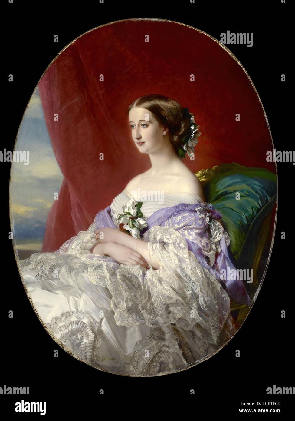 Franz Xaver Winterhalter - Empress Eugénie Foto Stock