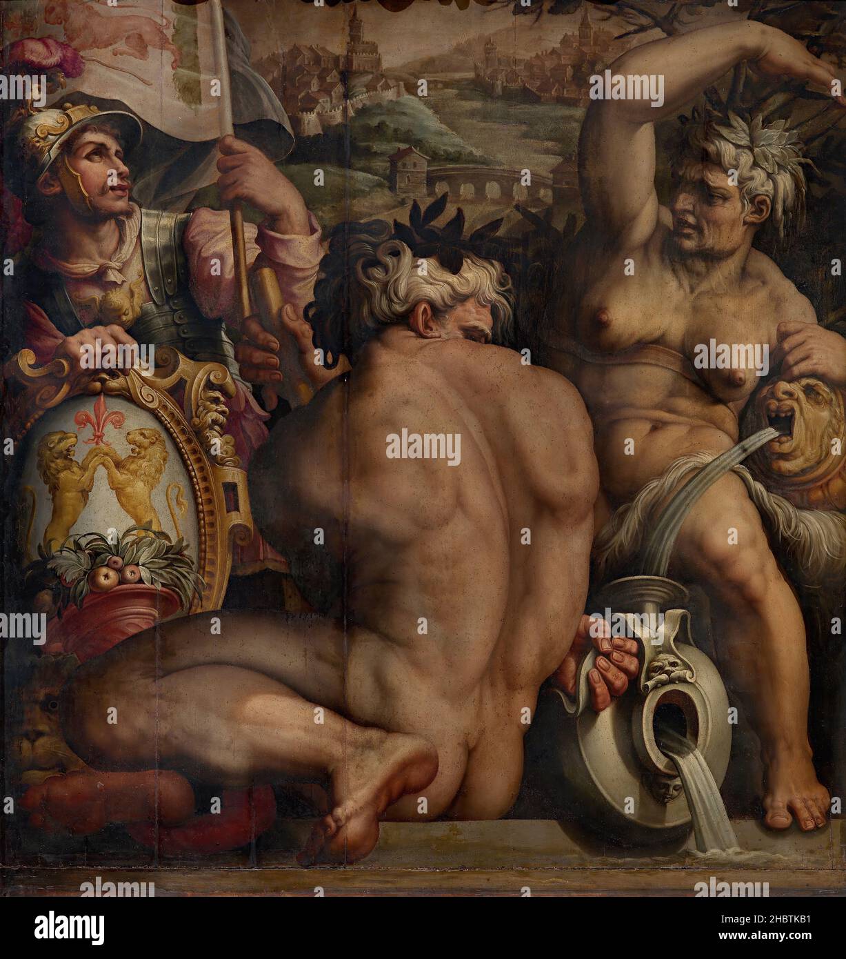 Giorgio Vasari - Allegoria del Casentino Foto Stock