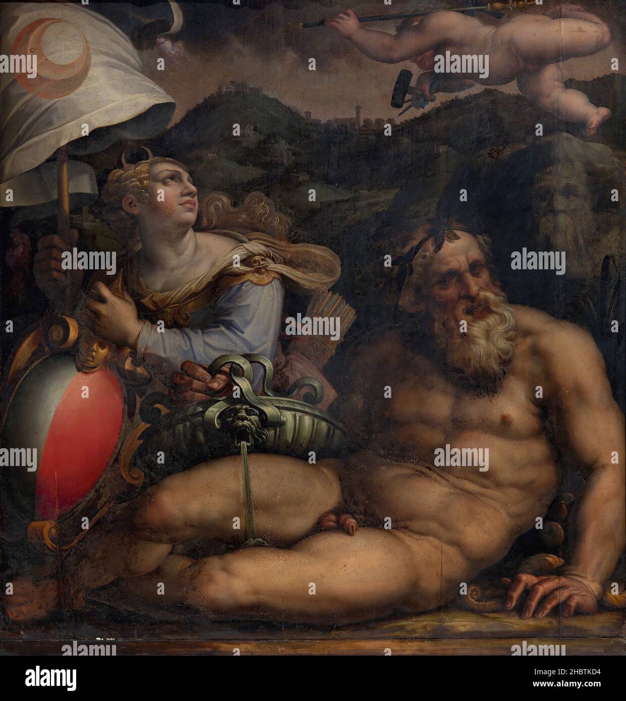 Giorgio Vasari - Allegoria di Fiesole Foto Stock