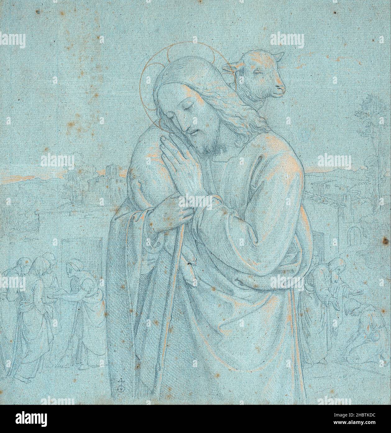 Joseph Ritter von Führich - il buon Pastore Foto Stock