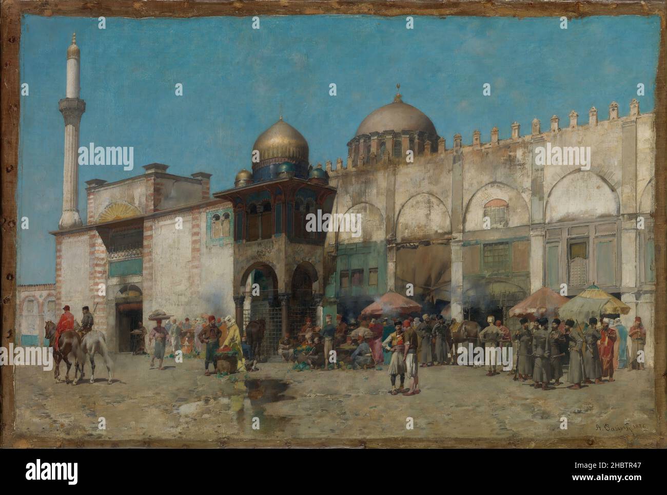 A Mosque - 1886 - olio su tela 37,1 x 55,2 cm - Pasini Alberto Foto Stock