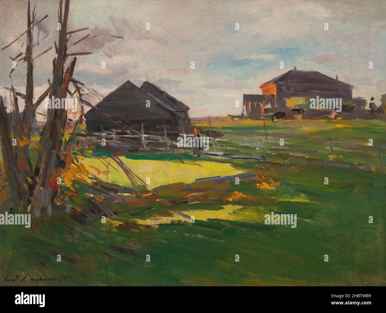 Korovin Konstantin Alekseevič - Collezione privata - Casa a Ostrovno - 1919 - olio su tela 66 x 88 cm Foto Stock